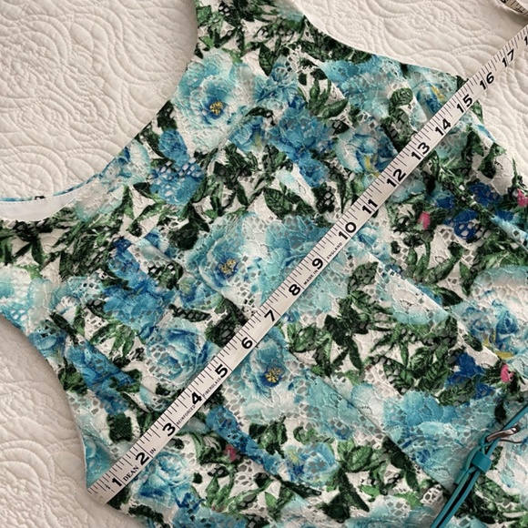 R & M Richards Floral Eyelet Lace Fit and Flare Dress - Picture 10 of 16